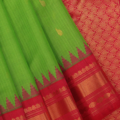 Gadwal Green Saree