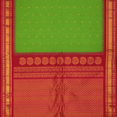 Gadwal Green Saree
