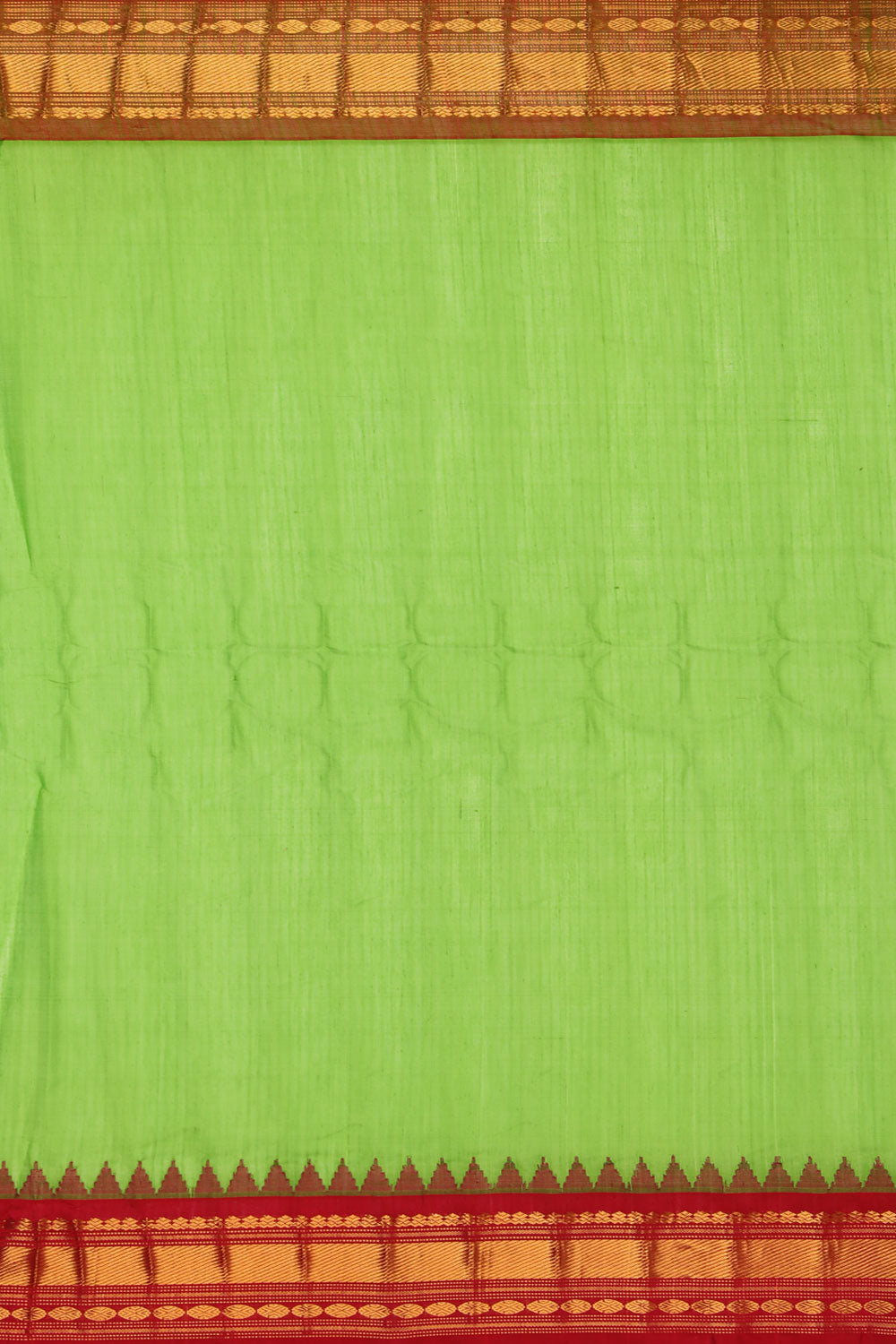 Gadwal Green Saree