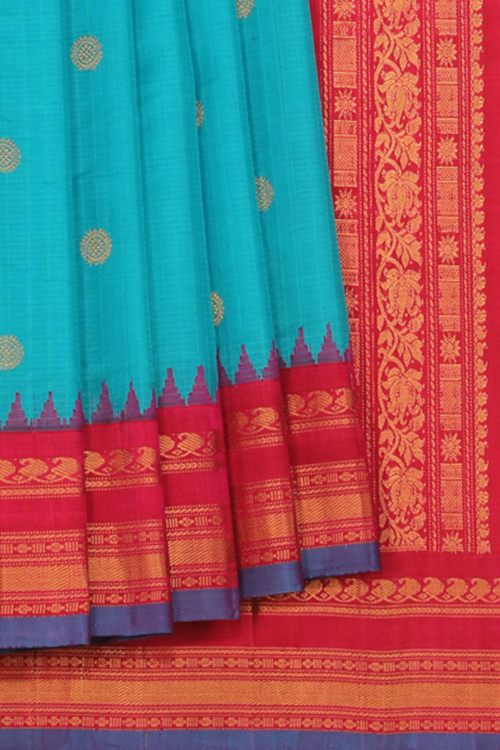 Gadwal Blue Saree