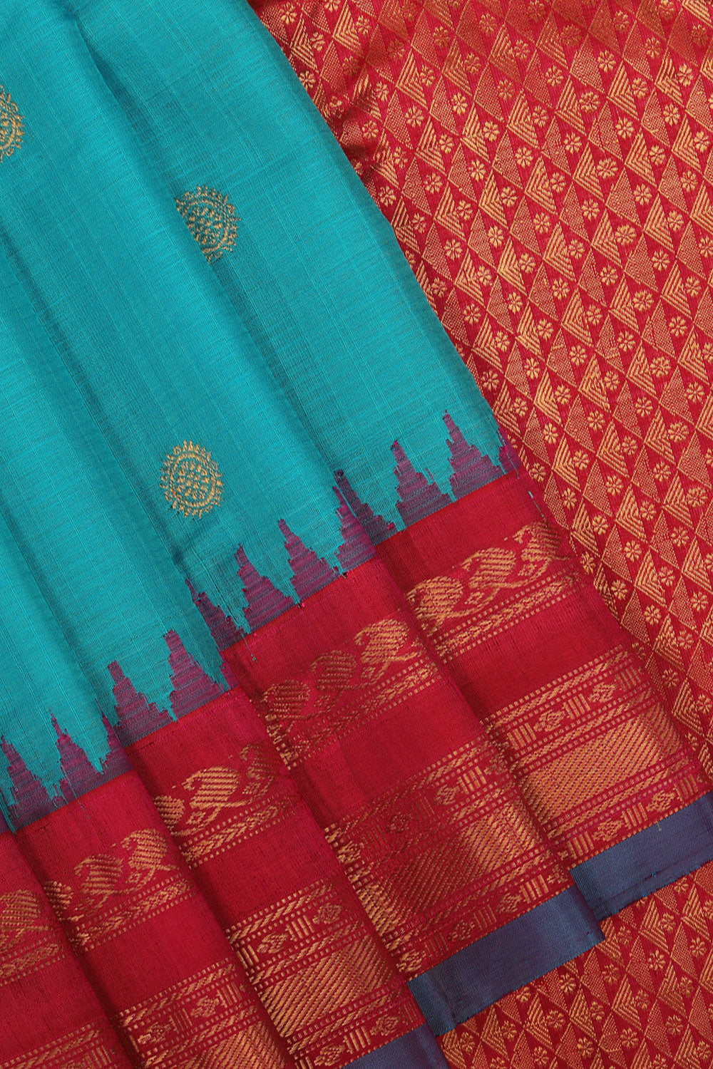 Gadwal Blue Saree