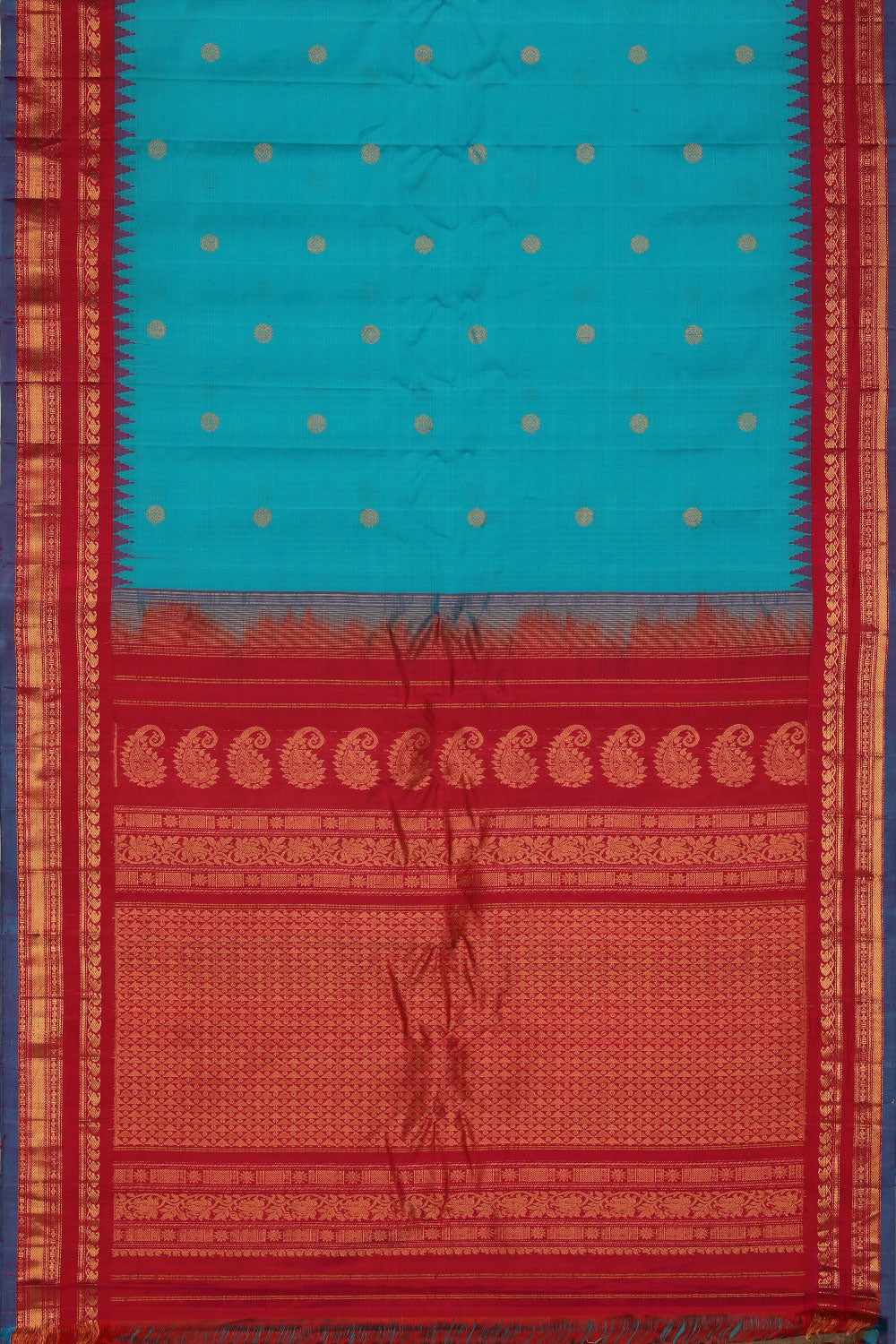Gadwal Blue Saree
