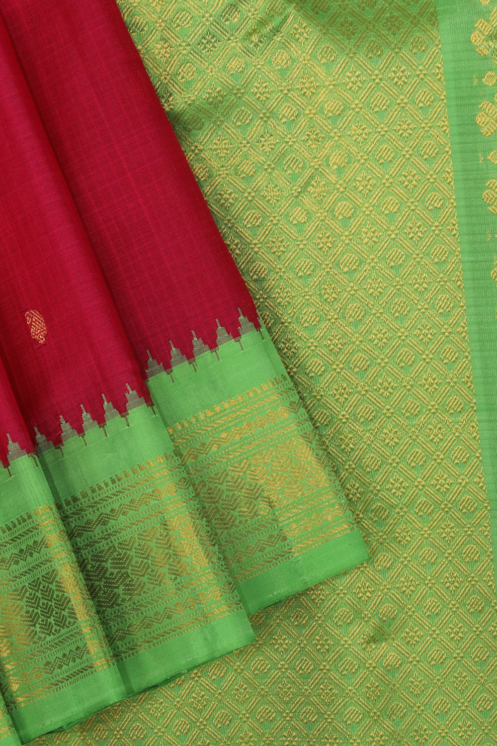 Gadwal Pink Saree