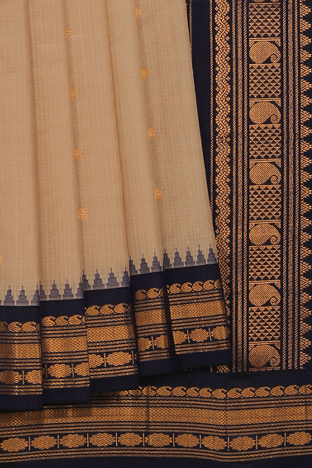 Gadwal Beige Saree
