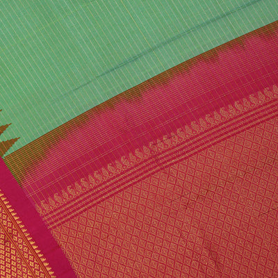 Gadwal-Silk Green Dupatta