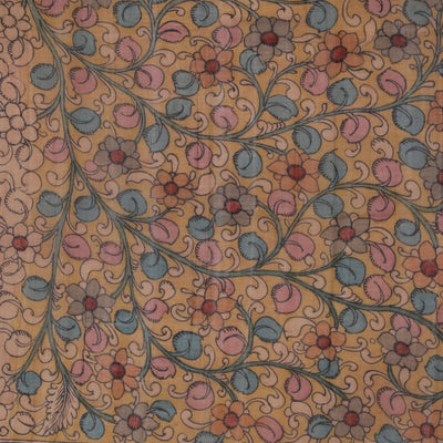 Kalamkari Painted Mangalagiri Saree