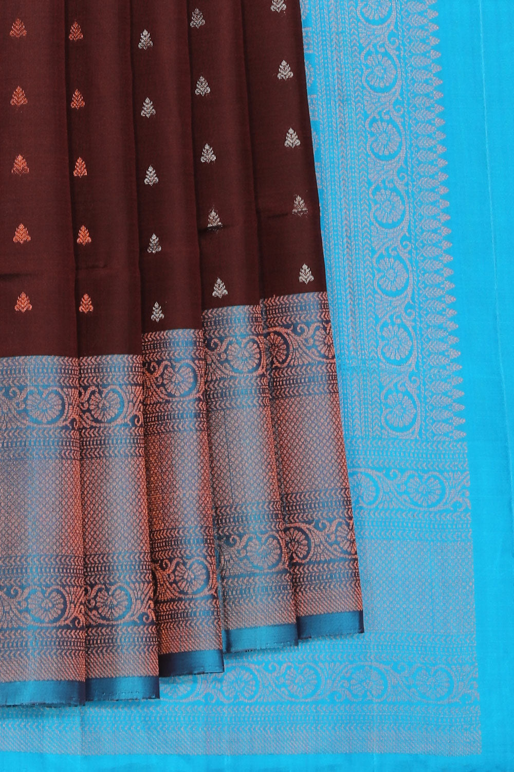 Gorgeous Caramel-Brown Saree