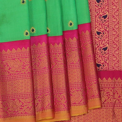 Gadwal Silk Green Saree