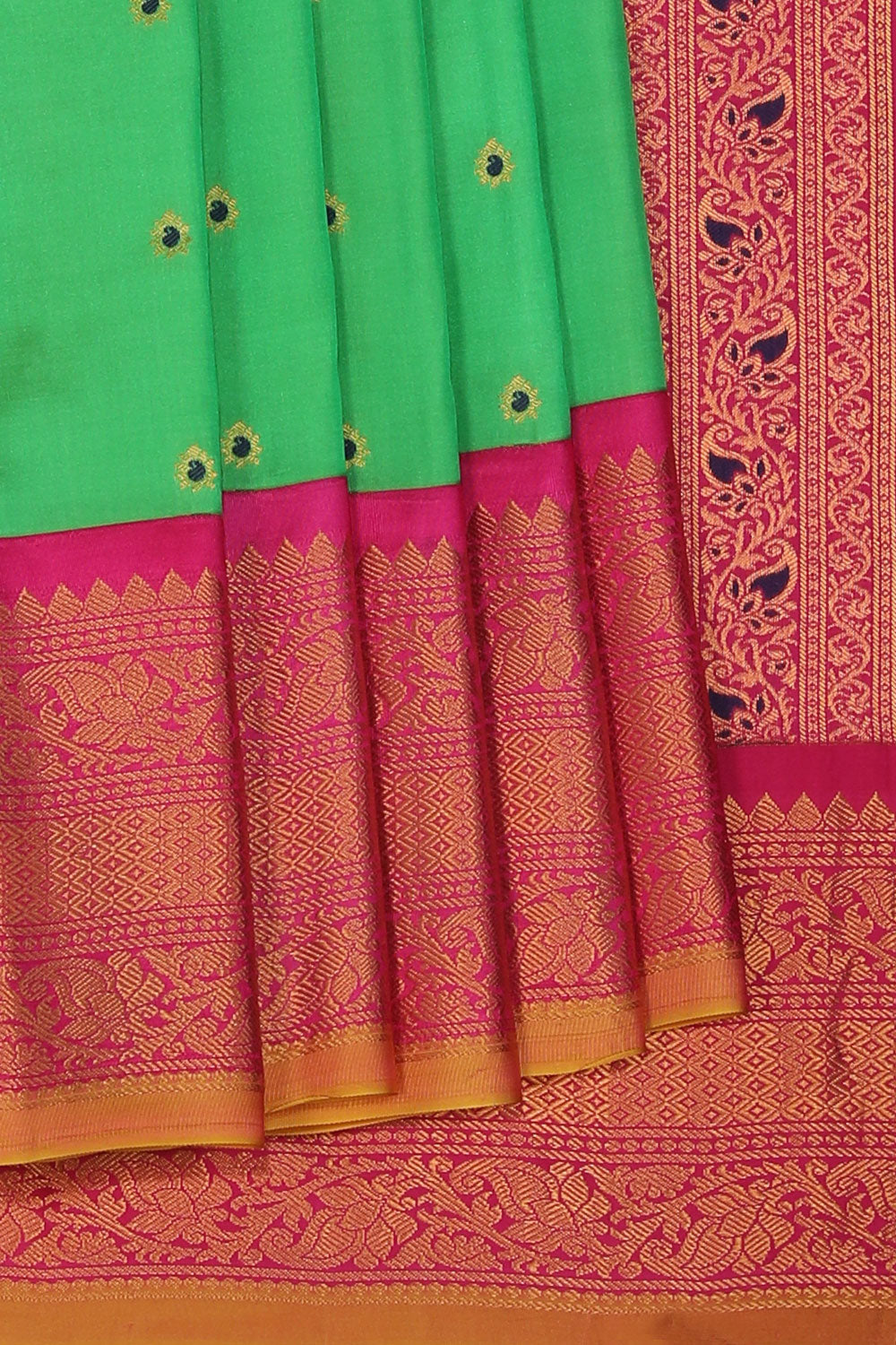 Gadwal Silk Green Saree