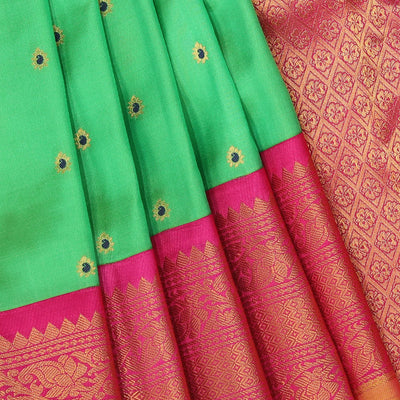 Gadwal Silk Green Saree