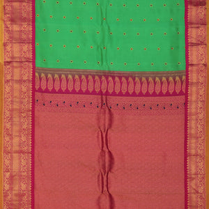 Gadwal Silk Green Saree