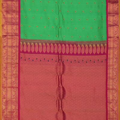 Gadwal Silk Green Saree