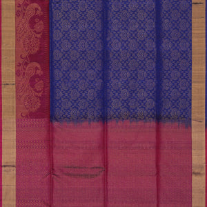 Gorgeous Gold-Brocade Purple Saree