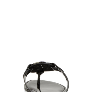 Geometric Pendant Thong Slide Sandals