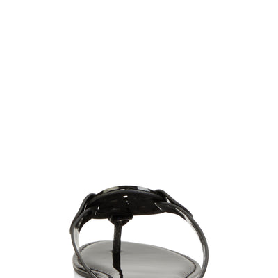 Geometric Pendant Thong Slide Sandals