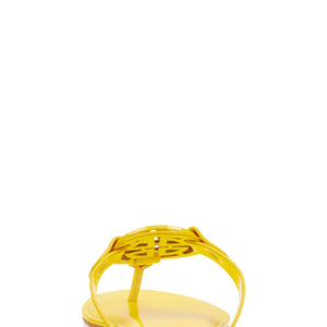 Geometric Pendant Thong Slide Sandals