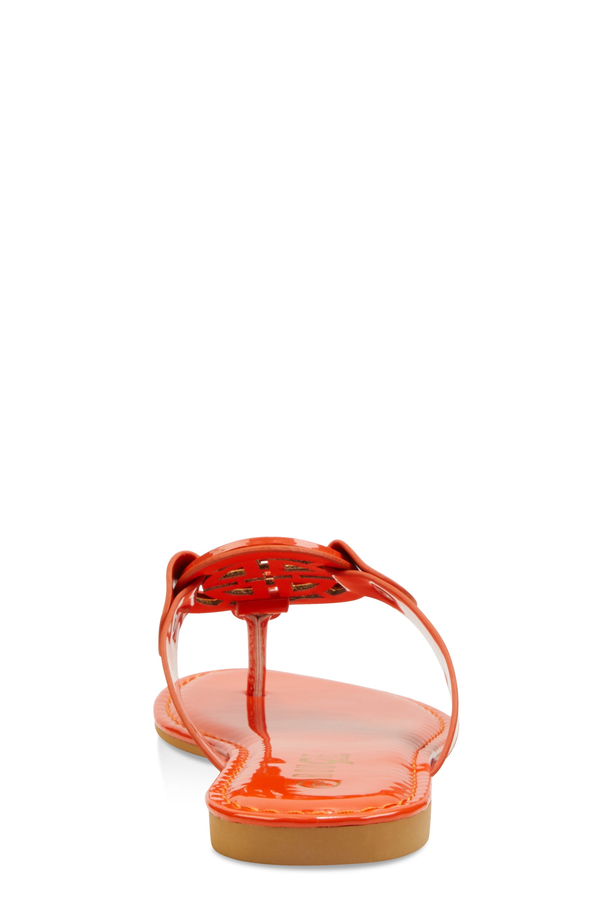 Geometric Pendant Thong Slide Sandals
