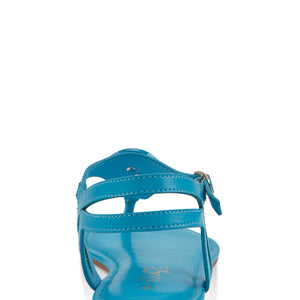 Geo Pendant Thong Ankle Strap Sandals