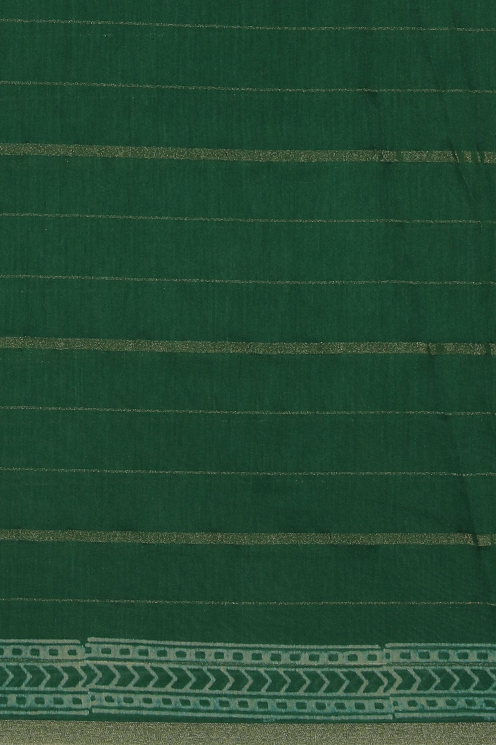 Geometric Diamond Printed Green Saree