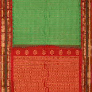 Gadwal Silk Green Saree