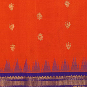 Gadwal Silk Orange Saree