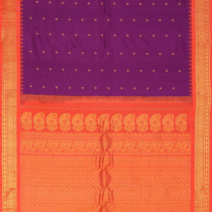 Gadwal Silk Violet Saree