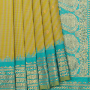 Gadwal Spring-Yellow Saree
