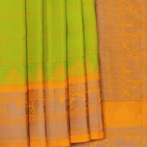 Gadwal Green Saree