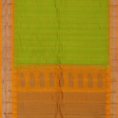 Gadwal Green Saree