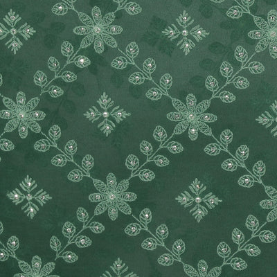 Georgette Smoky Green Saree