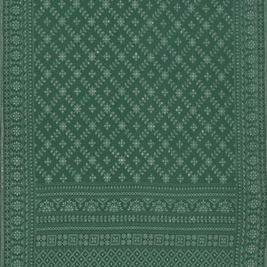 Georgette Smoky Green Saree