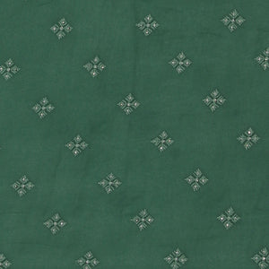 Georgette Smoky Green Saree