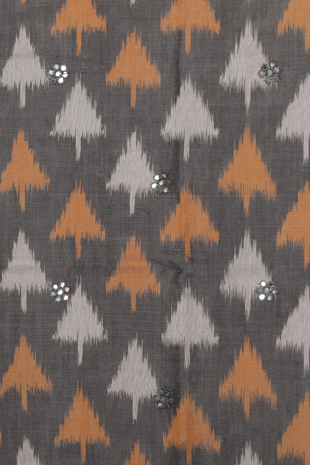 Ikat Cotton-Silk Grey Saree