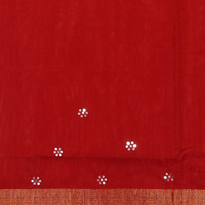 Ikat Cotton-Silk Green Saree