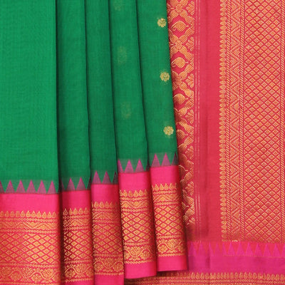 Gadwal Green Saree