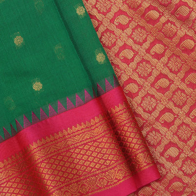 Gadwal Green Saree
