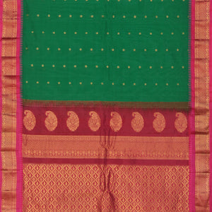 Gadwal Green Saree