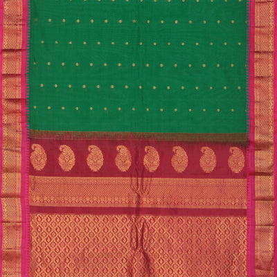 Gadwal Green Saree