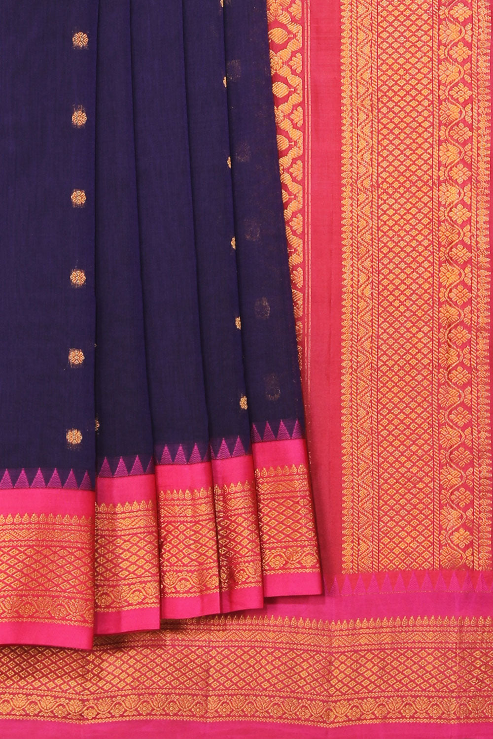 Gadwal Violet Saree