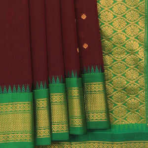 Gadwal Maroon Saree