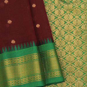 Gadwal Maroon Saree