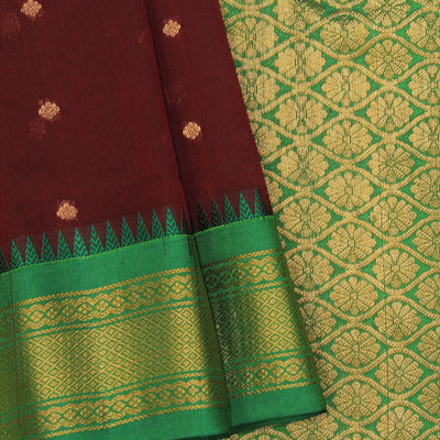 Gadwal Maroon Saree