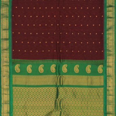 Gadwal Maroon Saree