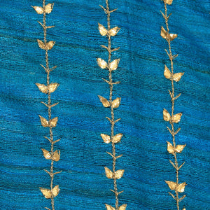 Gota Patti Work Blue Dupatta