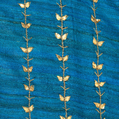 Gota Patti Work Blue Dupatta