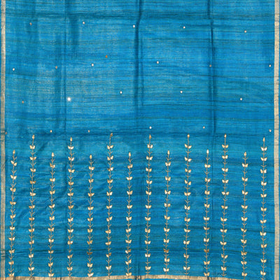 Gota Patti Work Blue Dupatta