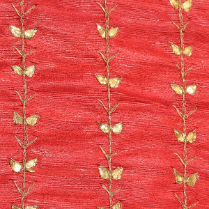 Gota Patti Work Coral Pink Dupatta