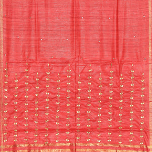 Gota Patti Work Coral Pink Dupatta