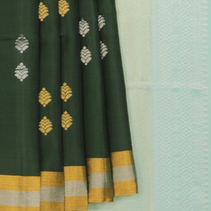 Gorgeous Bottle Green Saree