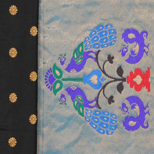 Gadwal Silk Black Saree